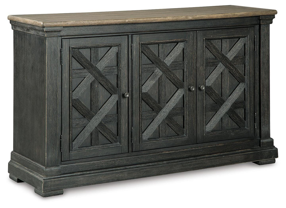 Tyler Creek Counter Height Dining Table and 4 Barstools with Server