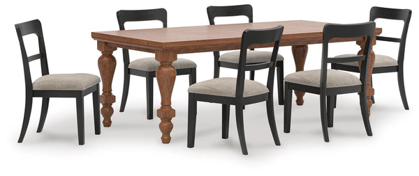 Greddinton Dining Table and 6 Chairs
