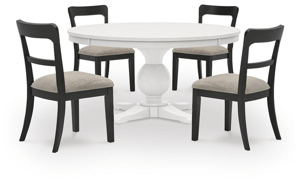 Greddinton Dining Table and 4 Chairs