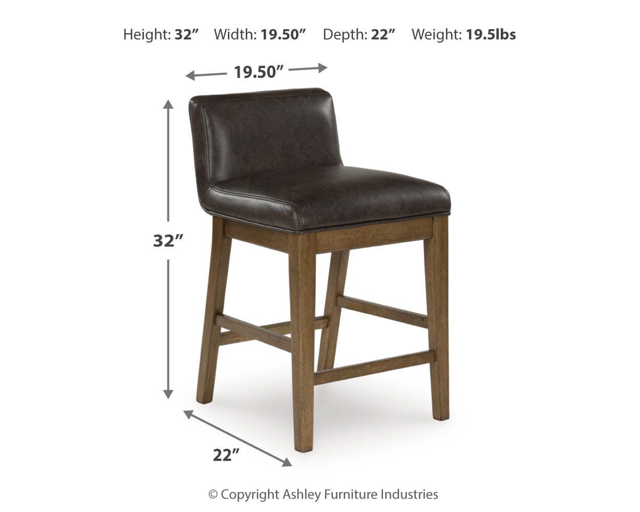 Cabalynn Counter Height Dining Table and 6 Barstools