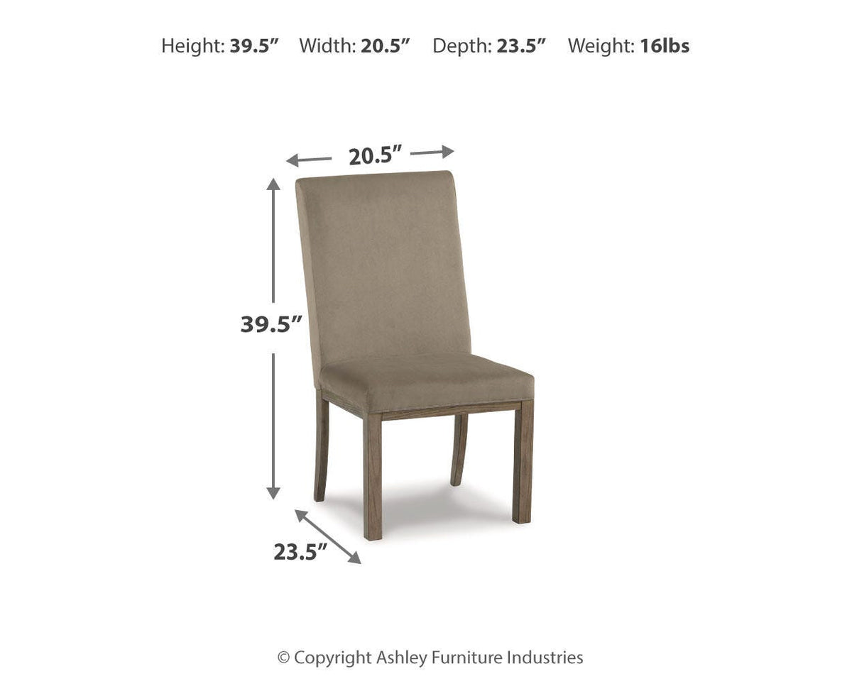 Chrestner Dining UPH Side Chair (2/CN)