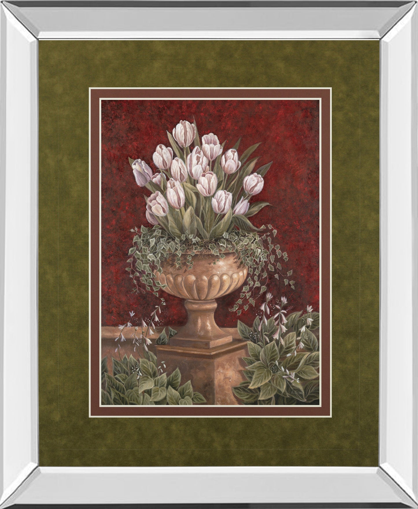 Mirrored Frame Alexa'S Tulips By Betsy Brown