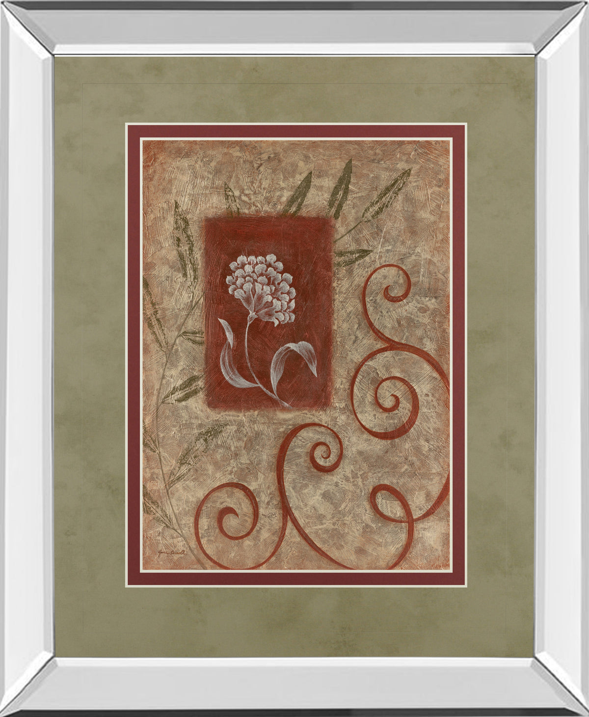 Mirrored Frame Florescence I By Jane Carroll