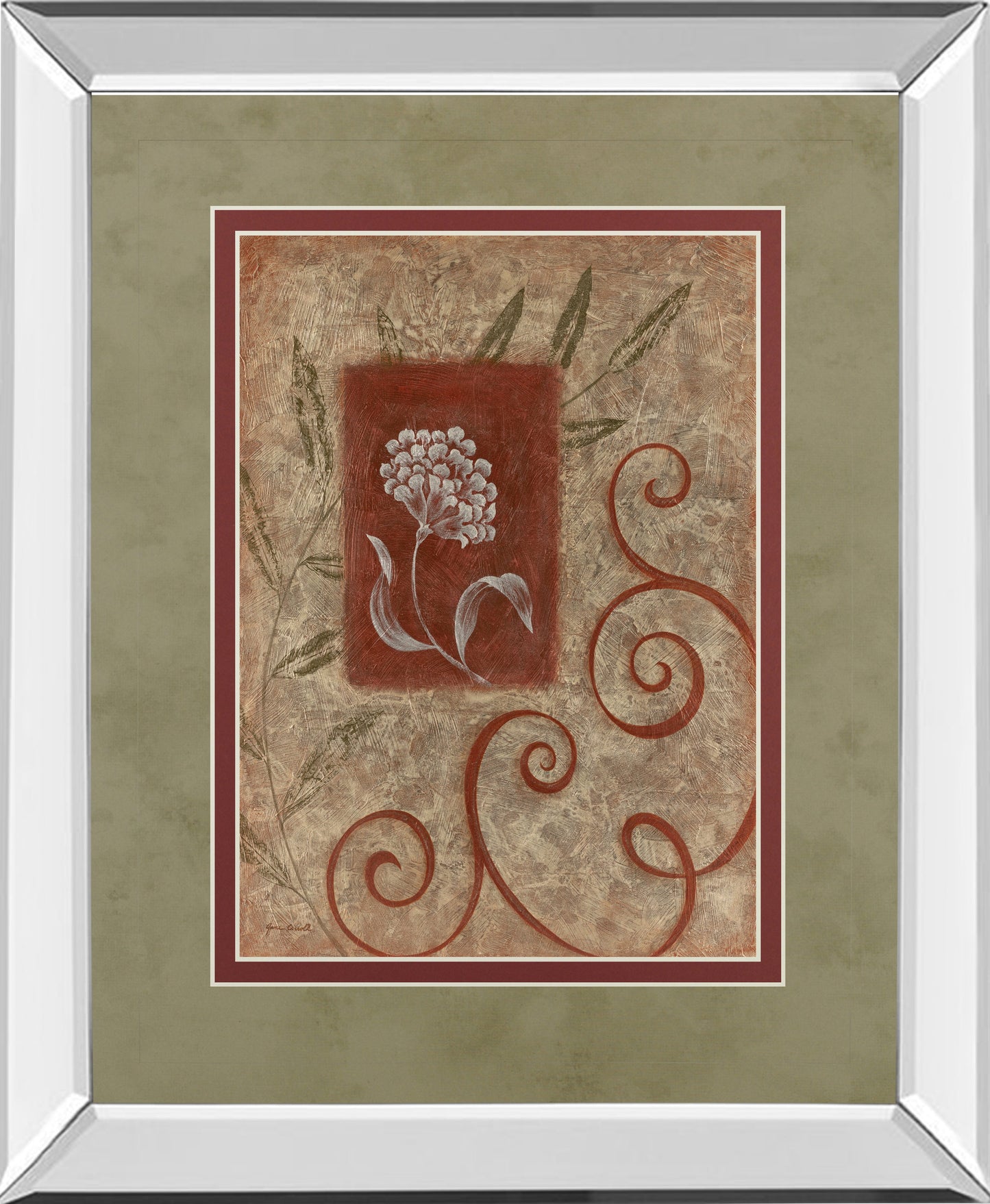 Mirrored Frame Florescence I By Jane Carroll