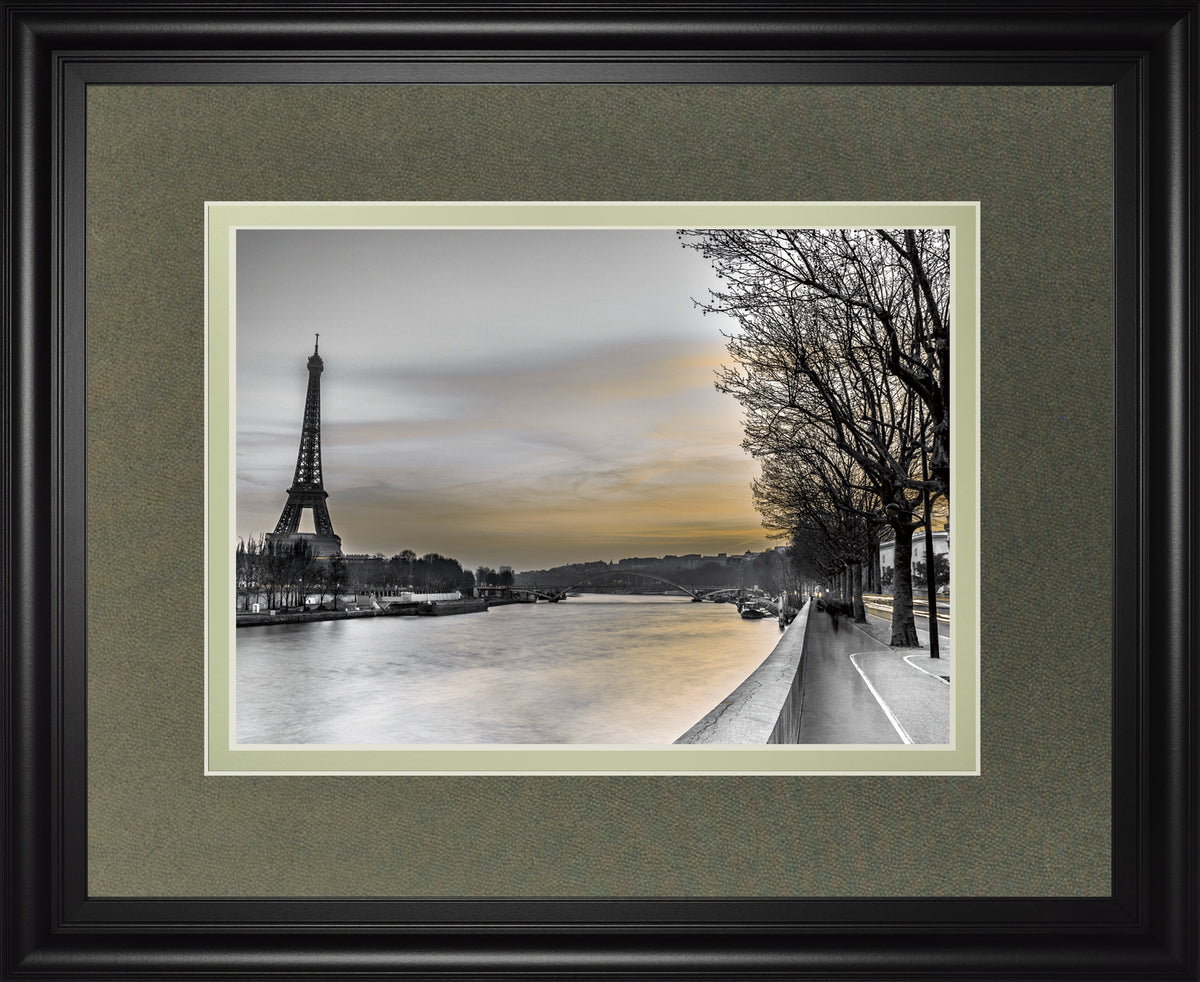 River Seine And The Eiffel Tower By Assaf Frank