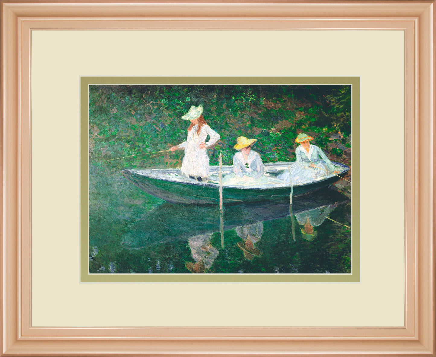 The Boat At Giverny By Claude Monet