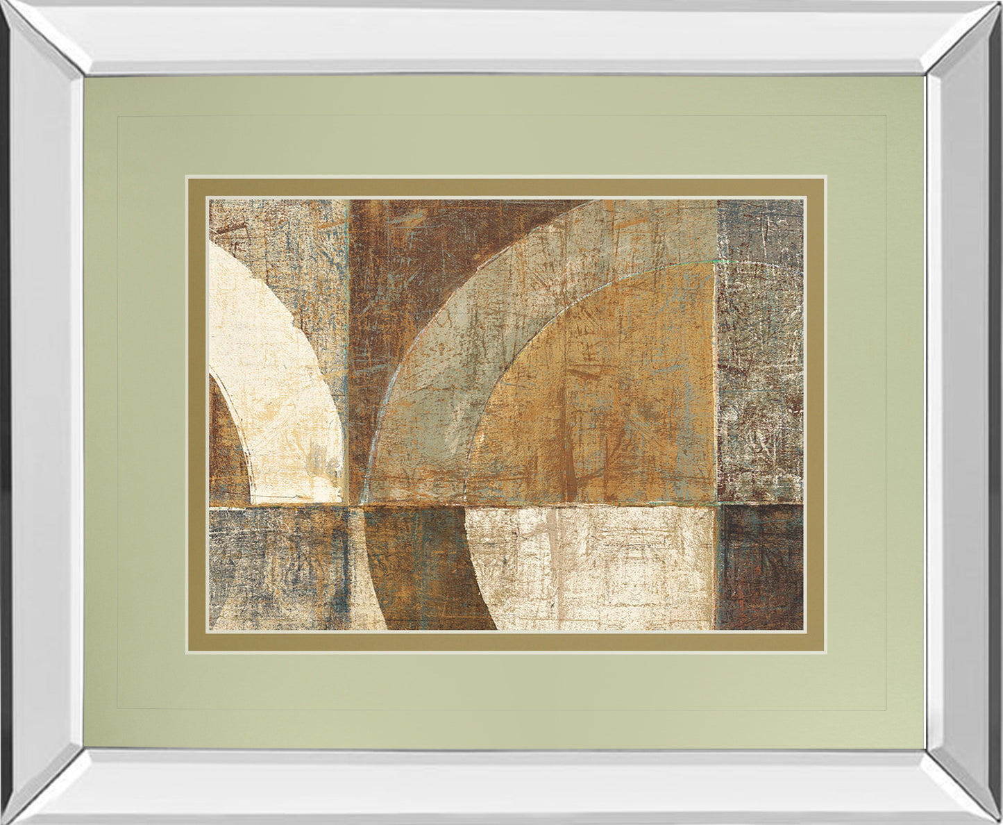 Mirrored Frame Circular Sculpture By Wild Apple Portfolio