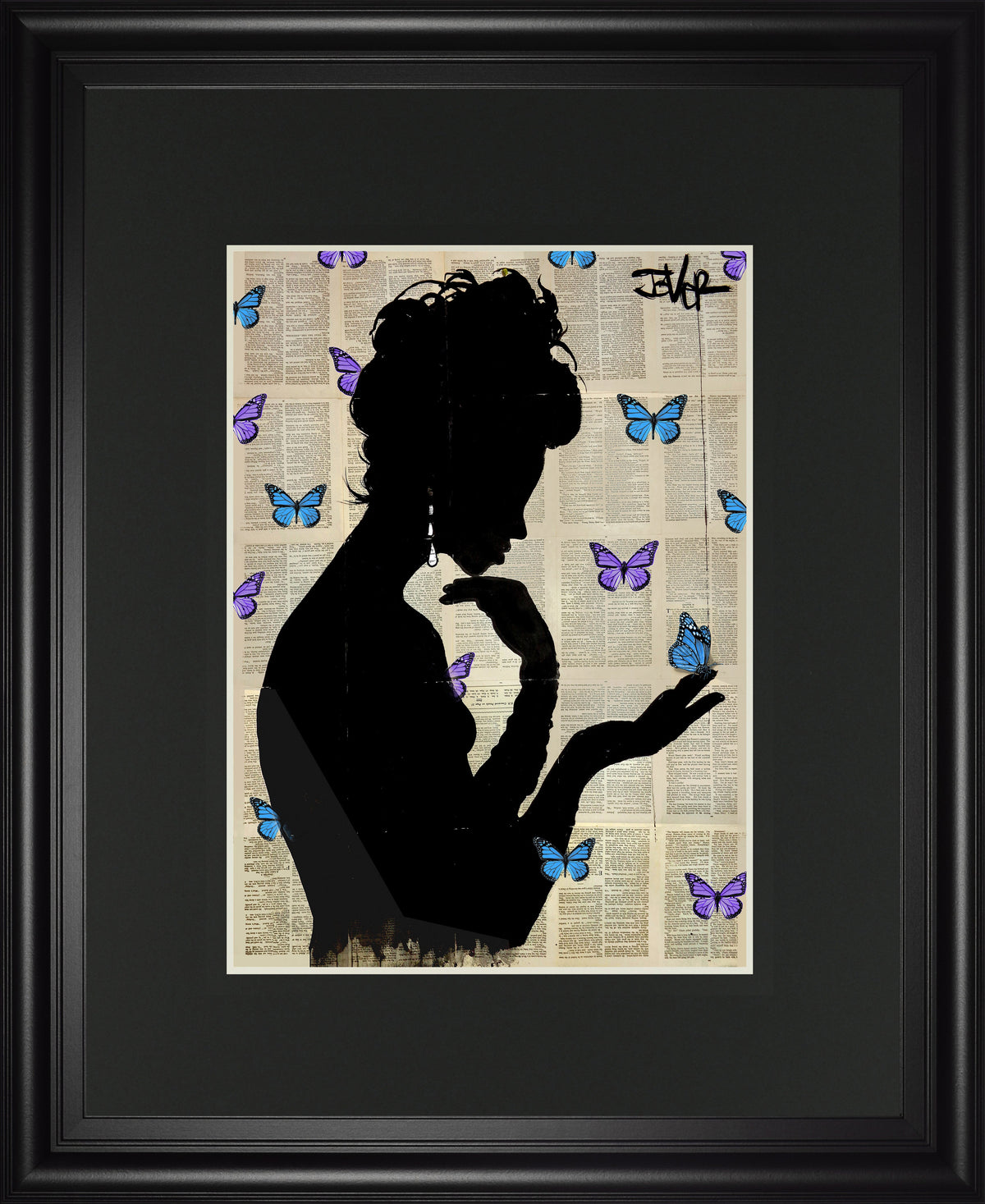 Blue Butterflight by Loui Jover