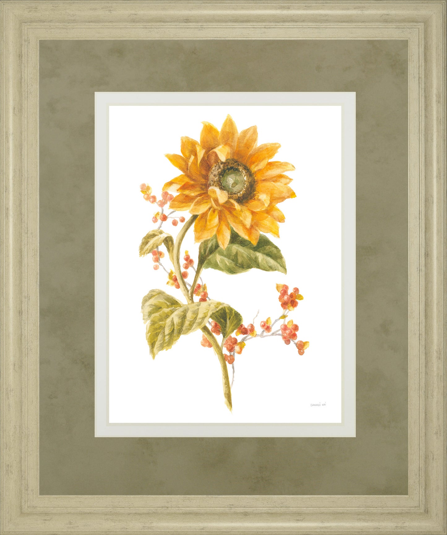 Floursack Autumn I on White by Danhui Nai