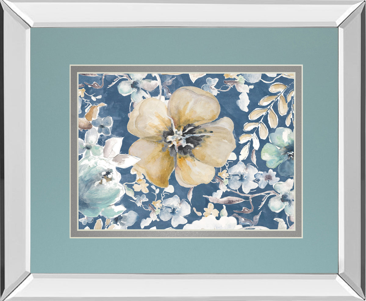 Mirrored Frame Indigo Beautiful I BY PatriciaPinto
