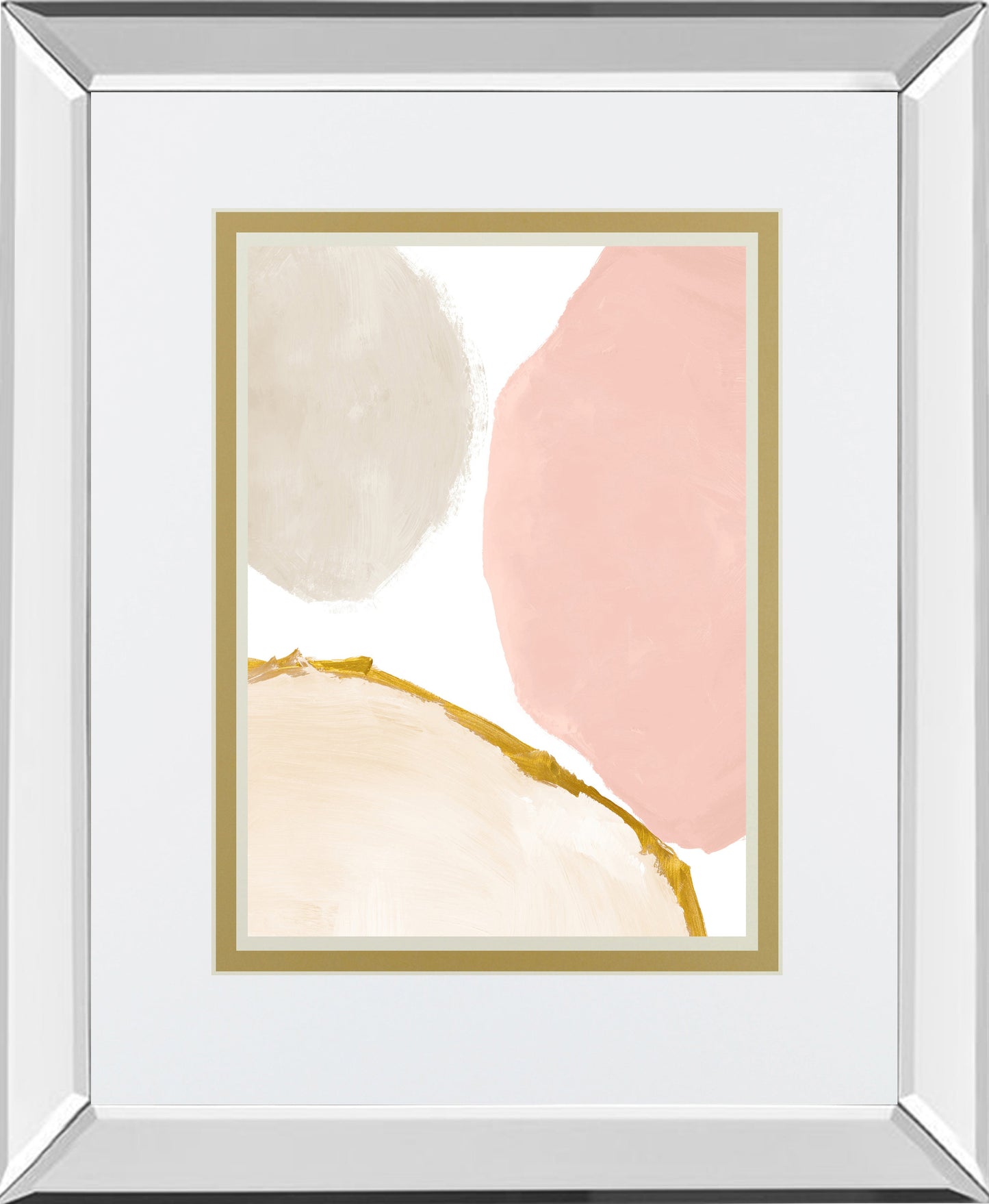Mirrored Frame Blush All Year Round Abstract II BY LanieLoreth