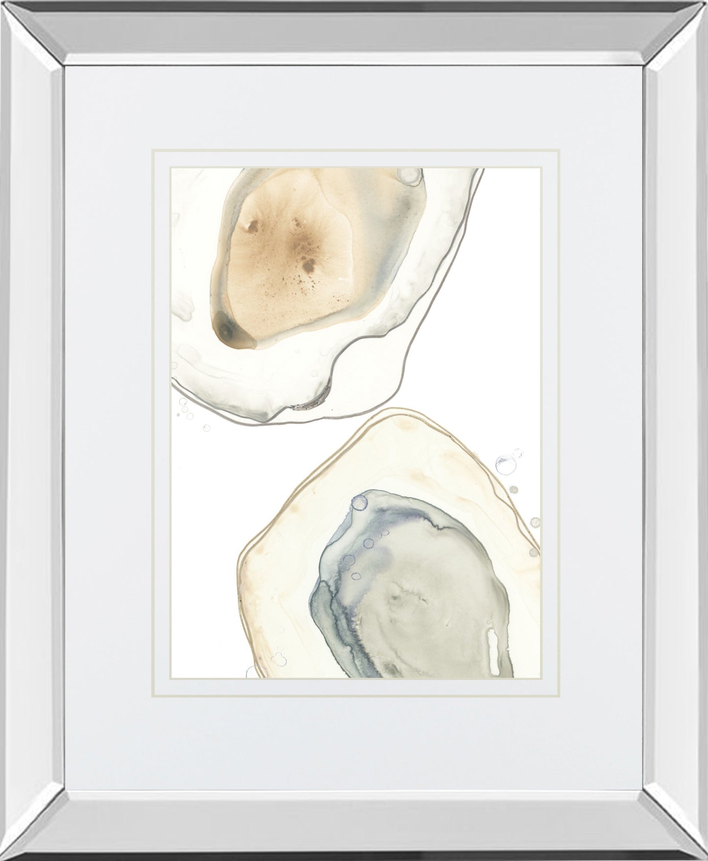 Mirrored Frame Ocean Oysters III BY June Erica Vess