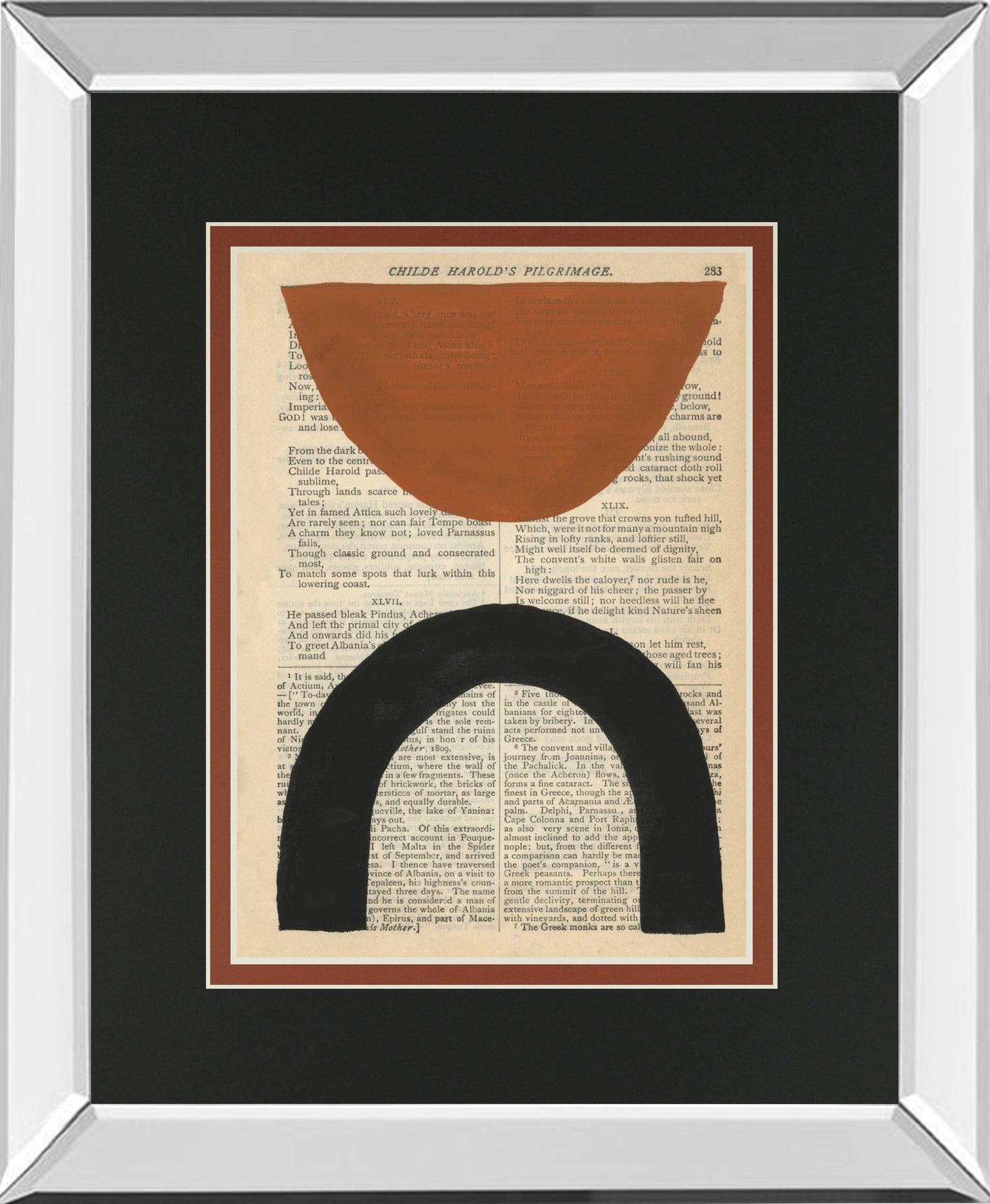 Mirrored Frame Modern Prose I BY Renée W. Stramel