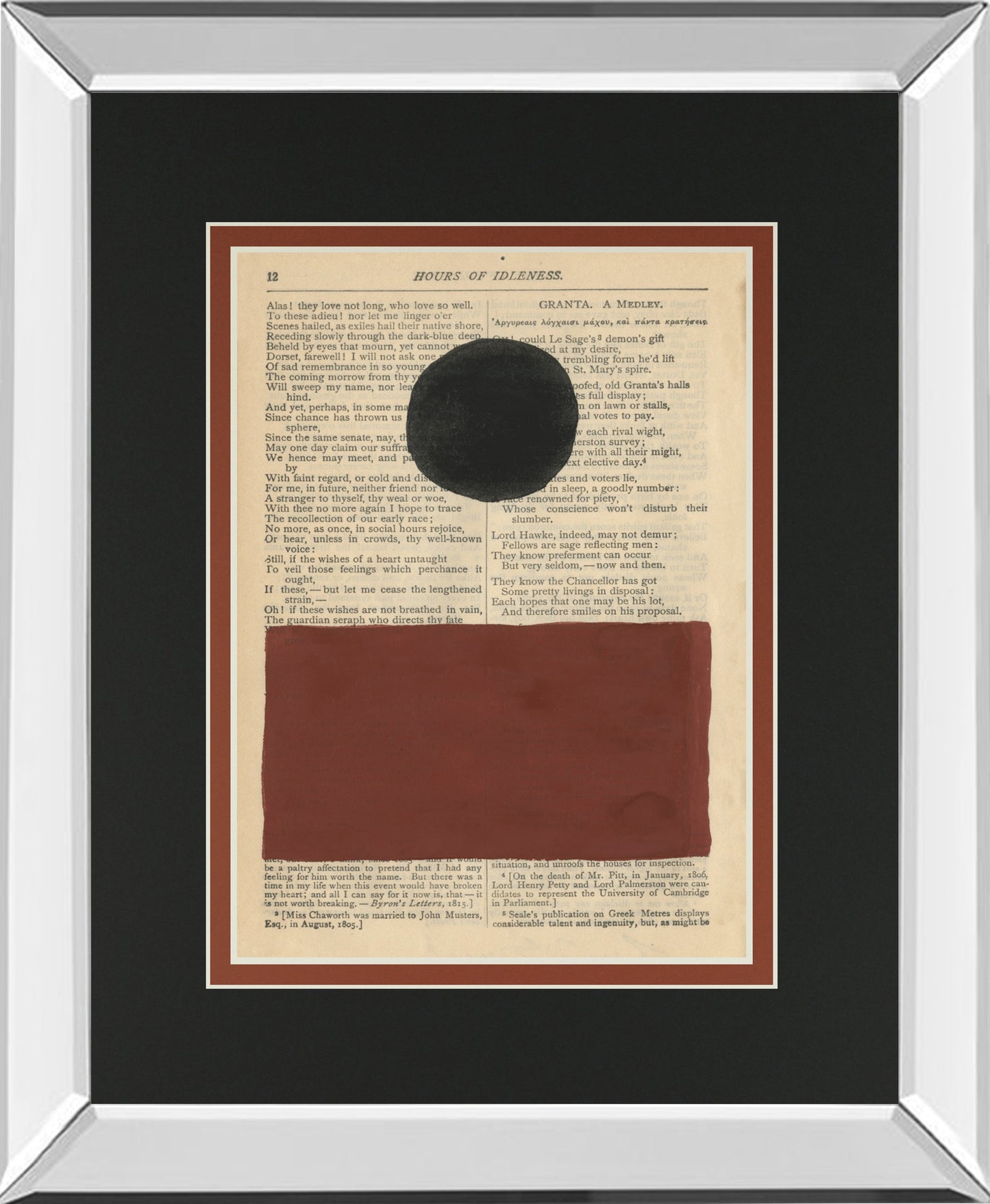 Mirrored Frame Modern Prose II BY Renée W. Stramel