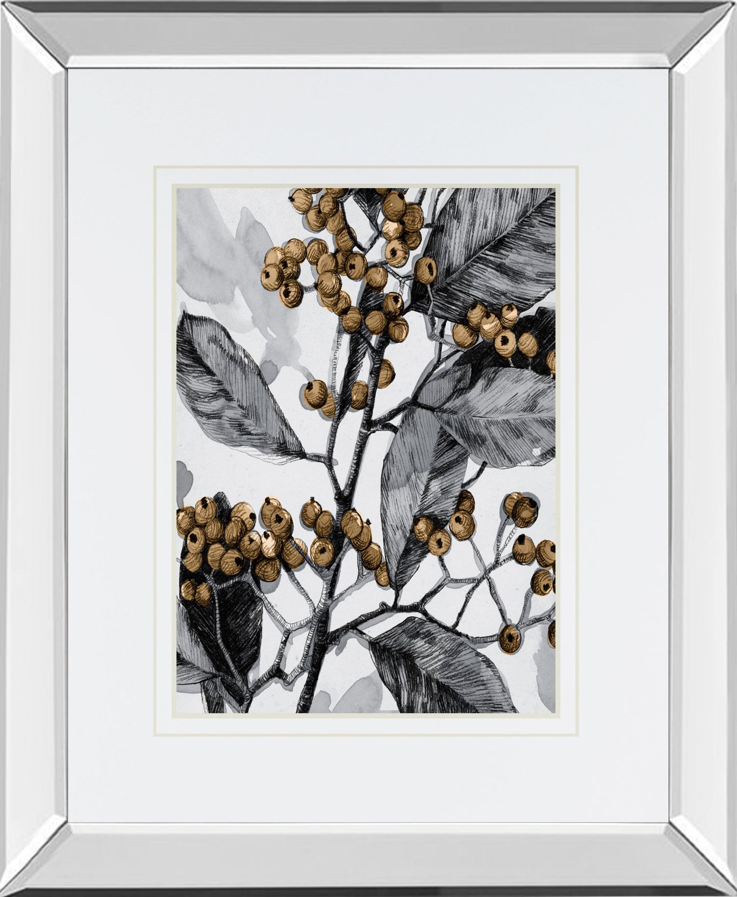 Mirrored Frame Holly Shadow I BY Emma Caroline