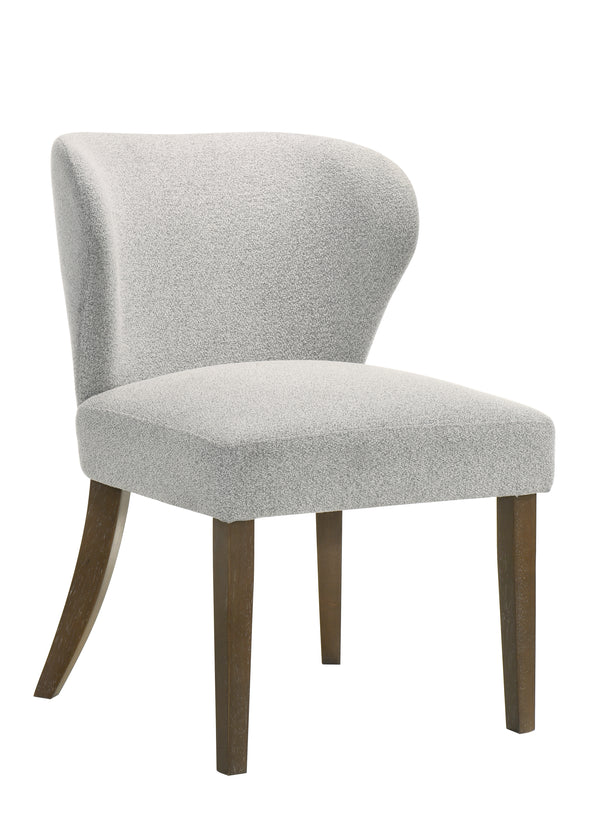 Dillon Chenille Upholstered Side Chair (Set-2) with Wingback Design