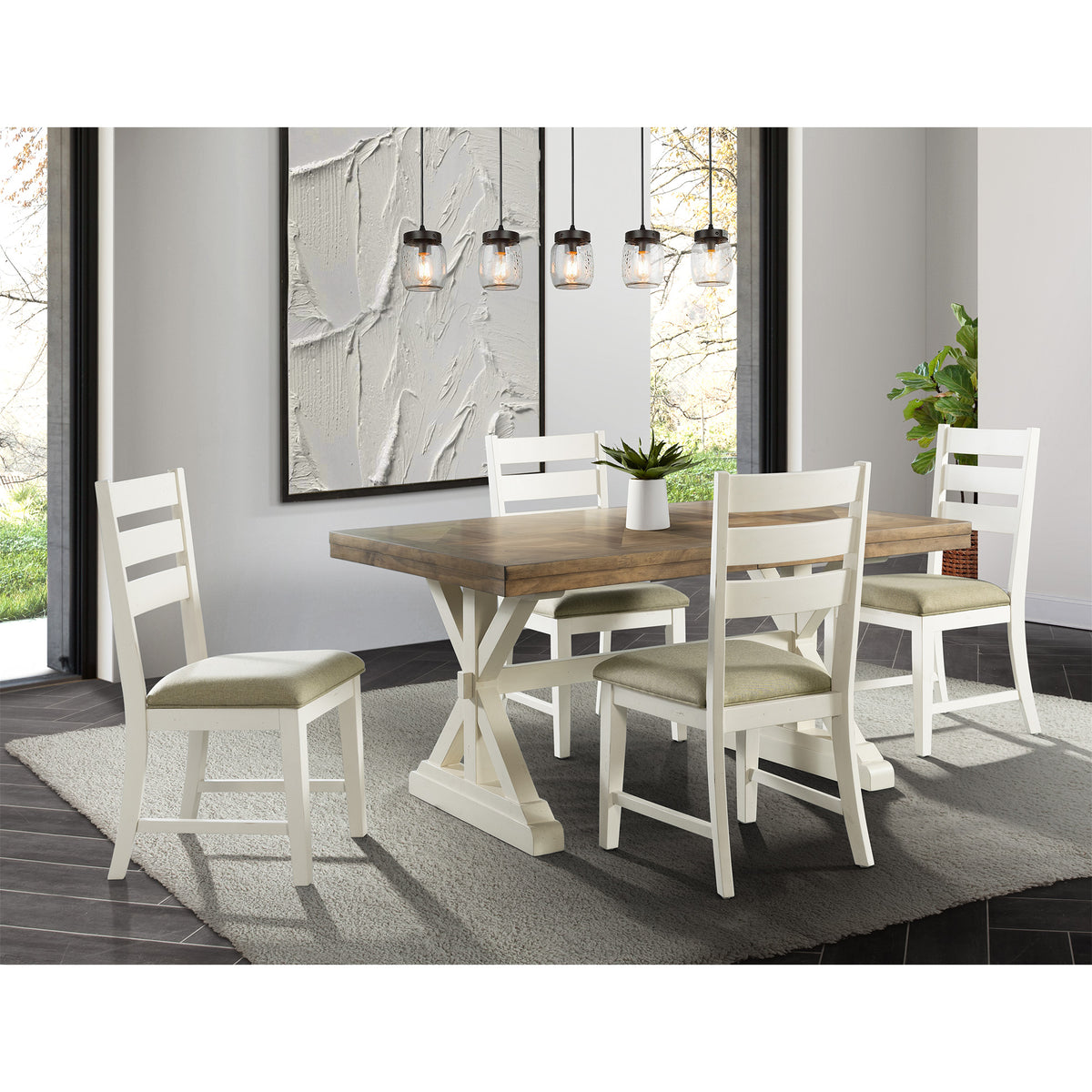 Park Creek Slat Back Side Chair (2 Per Pack)
