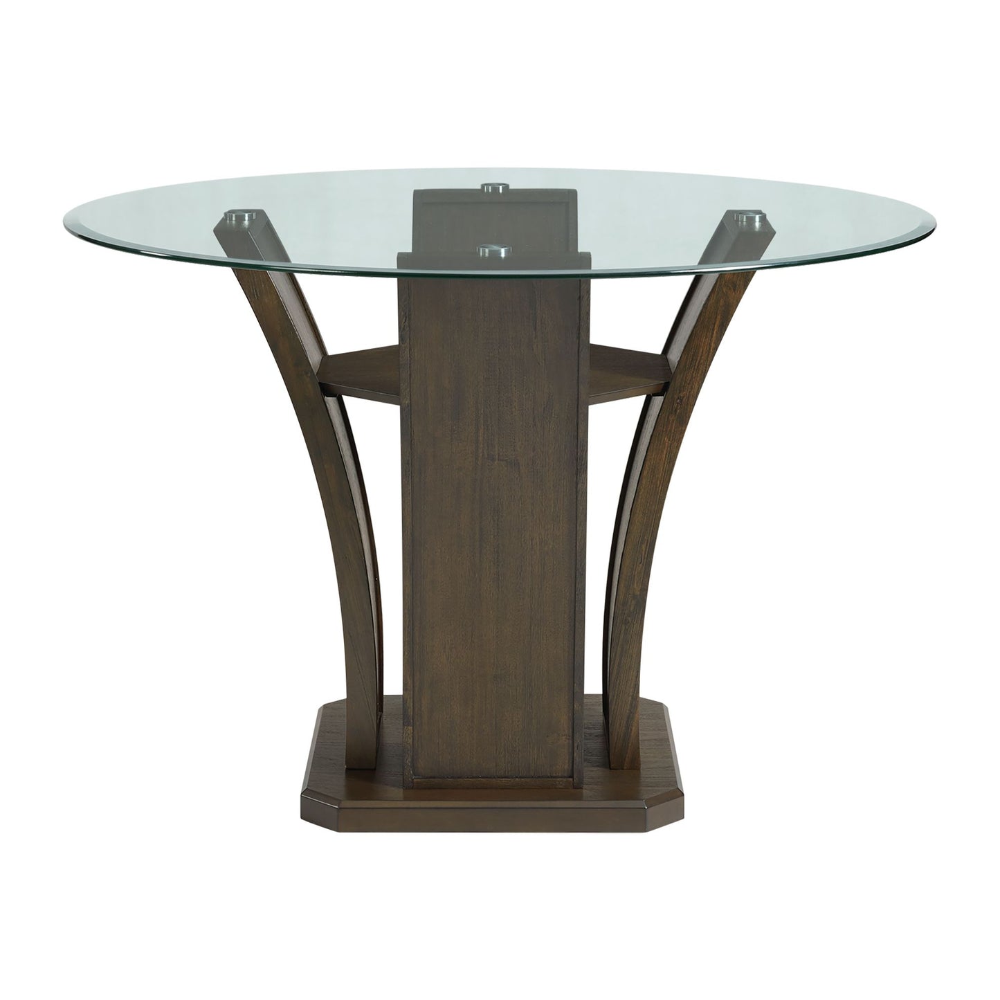 Dapper Round Counter Height Dining Table in Walnut