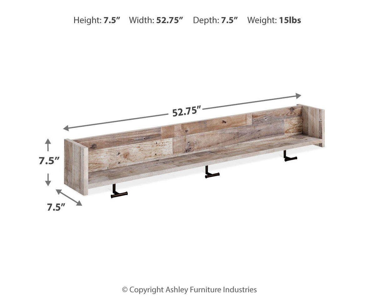 Neilsville Wall Mounted Coat Rack w/Shelf