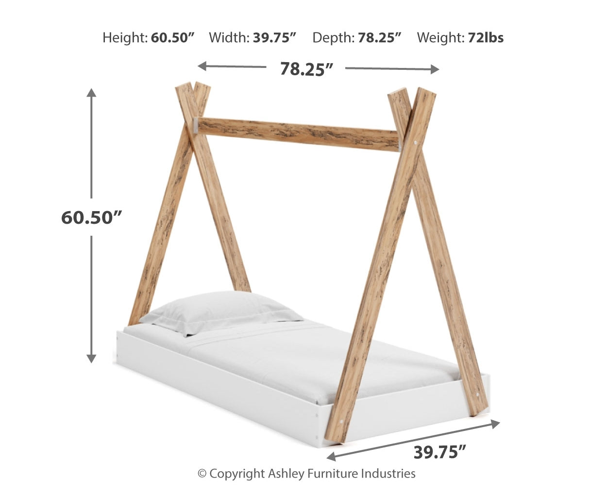 Piperton Twin Tent Complete Bed in Box