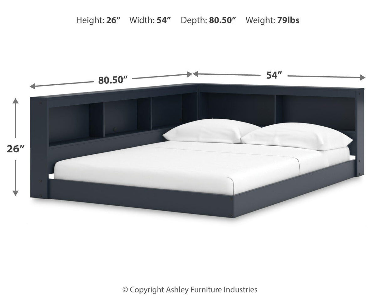 Simmenfort Full Bookcase Storage Bed