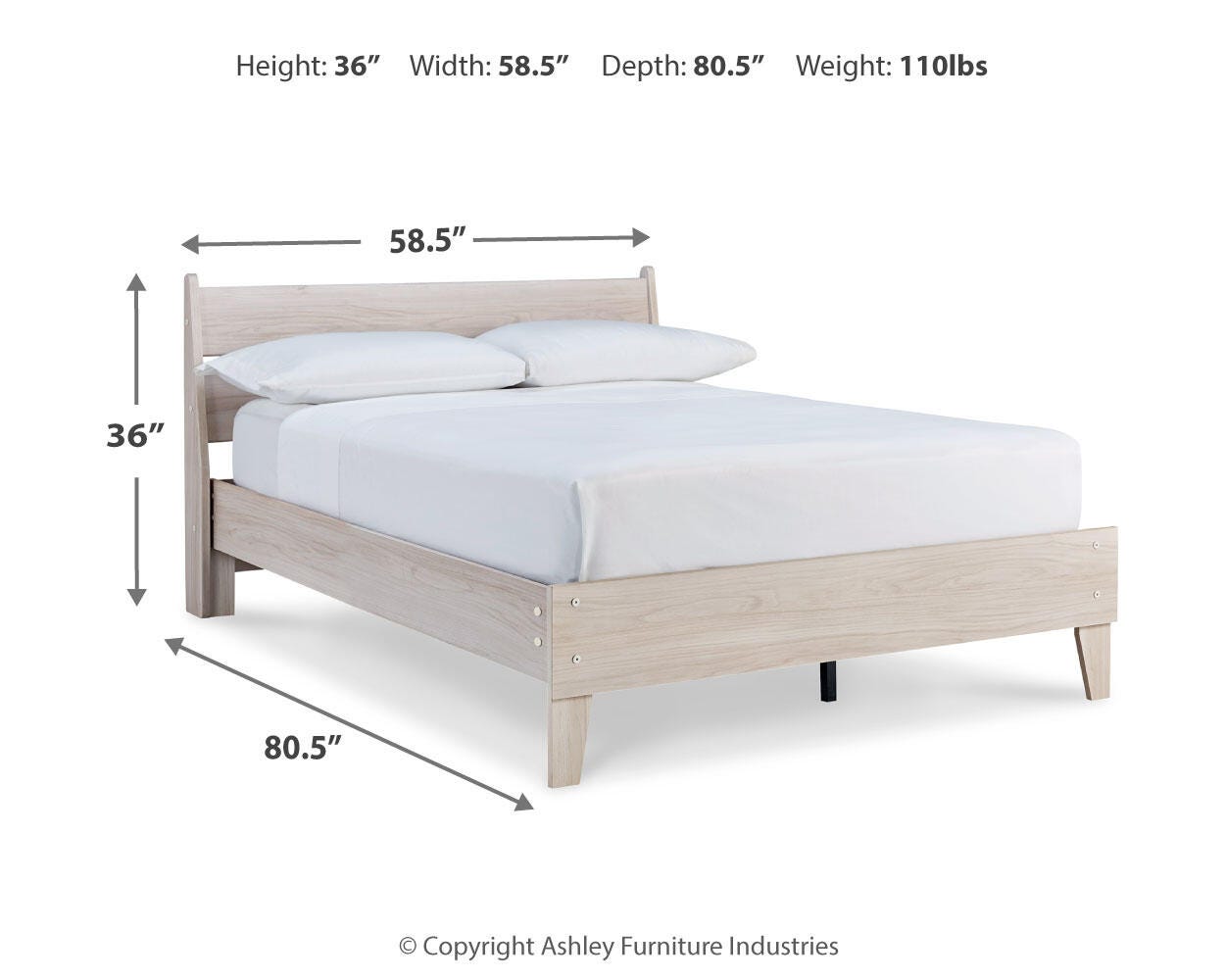 Socalle Full Panel Platform Bed