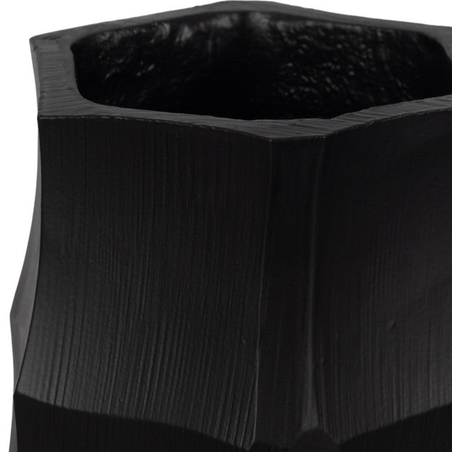 Terini 23" Black Medium Metal Vase