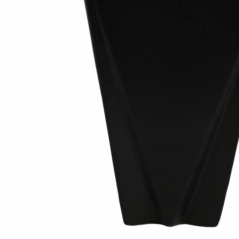 26" Bonney Medium Black Cer Vase