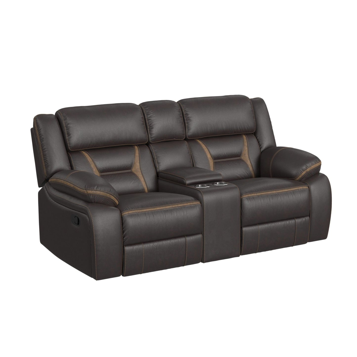 Engage 2PC Living Room Set in Corral Dark Chocolate-Sofa & Loveseat