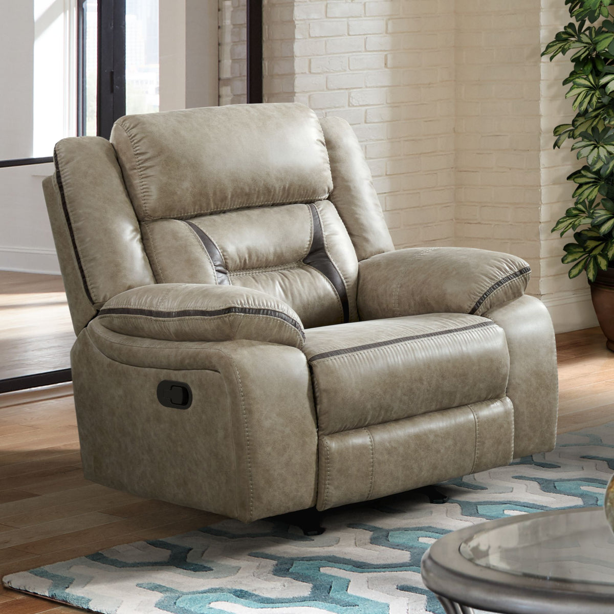 Engage Motion Recliner In Corral Grey