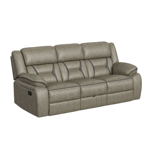 Engage Motion Sofa With Ddt, Drawer And Pws In Corral Grey