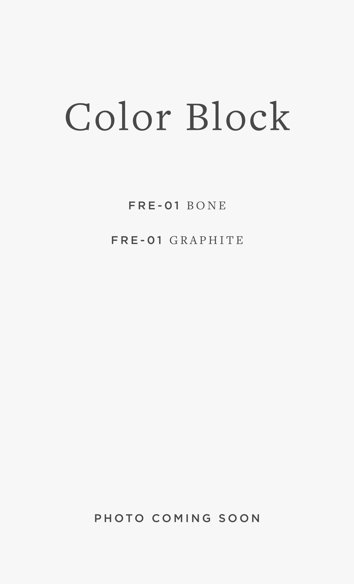 FRE-01 BR COLOR BLOCK / 03