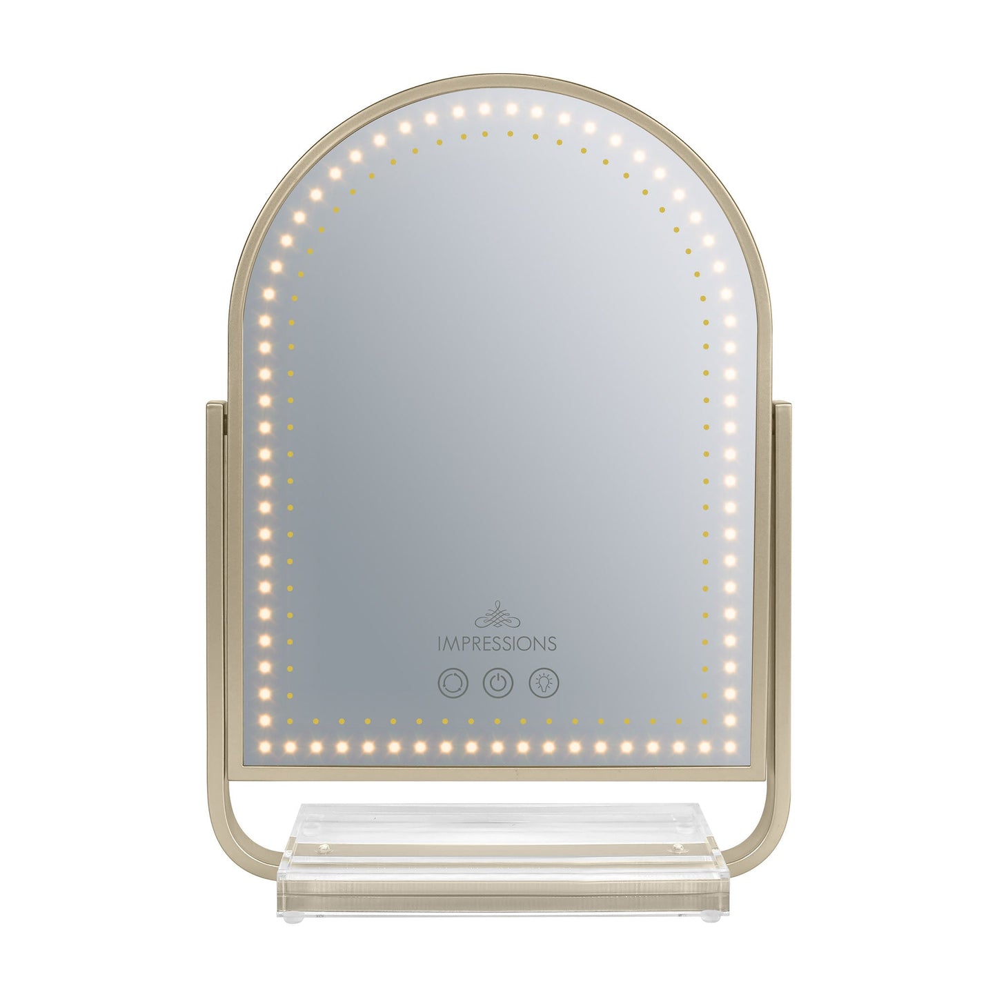 Glimmer Arch Tri-Tone LED Makeup Mirror