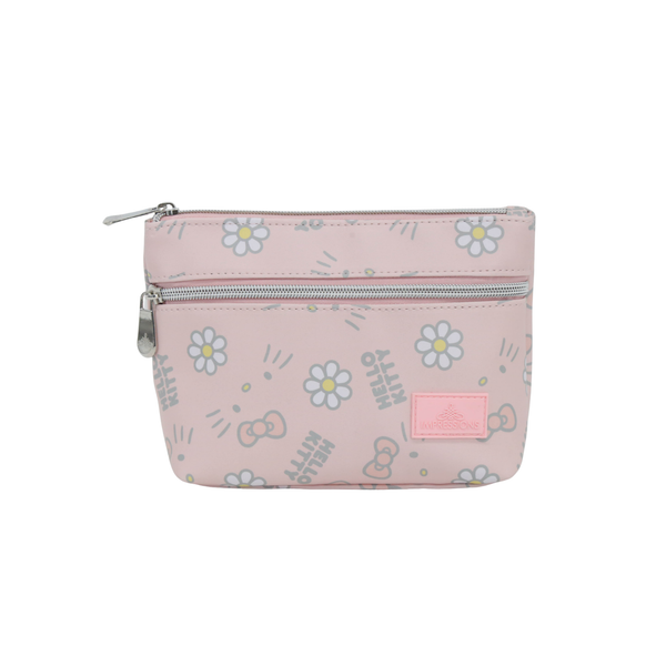 Hello Kitty¨ Daisies Double Zipper Pouch