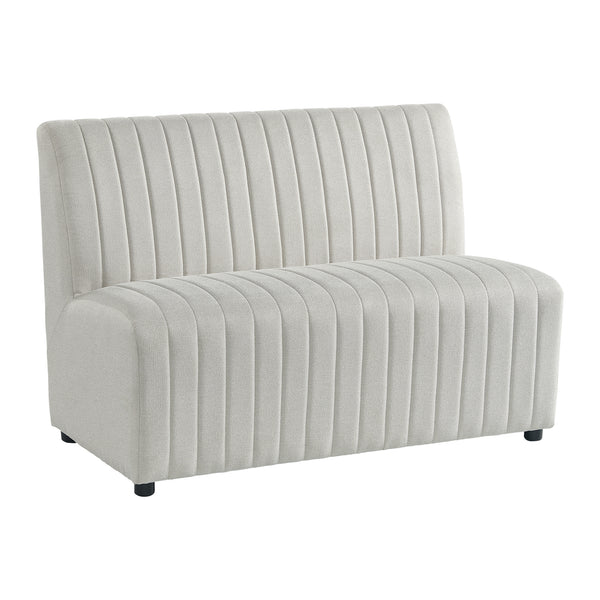 Jemma Upholstered Bench In Beige Linen