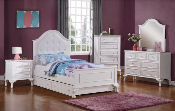 Jesse Twin Panel W/Trundle 6Pc Bedroom Set