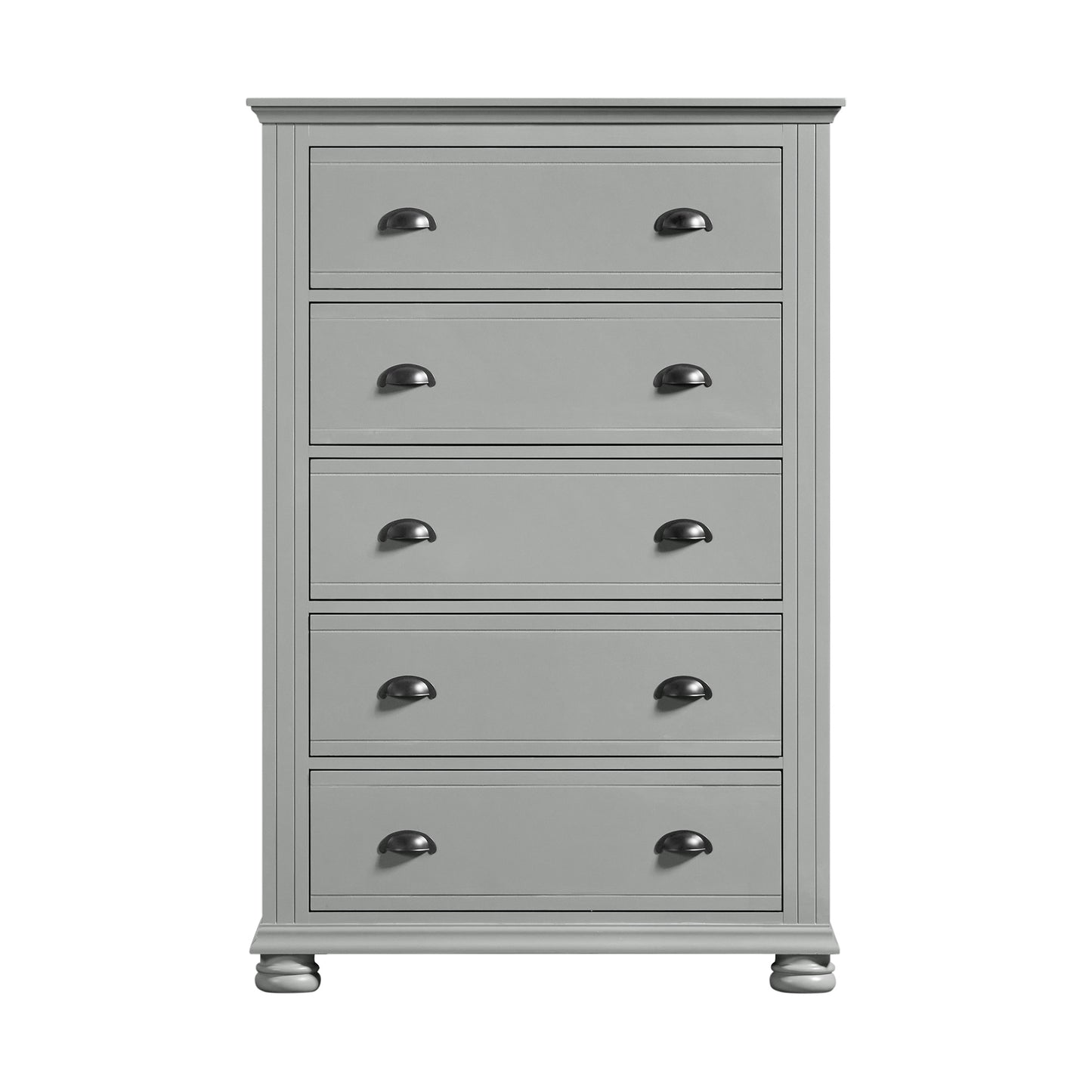Kona 5-Drawer Chest in Grey