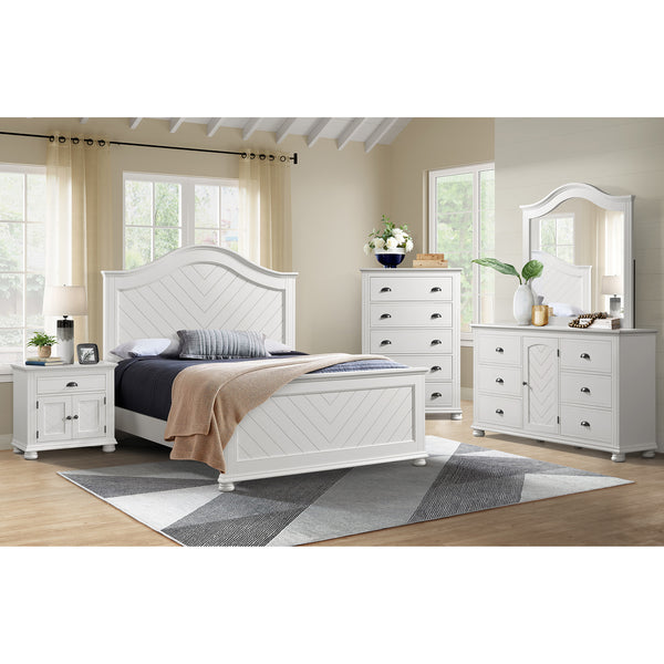 Kona Full Panel 3Pc Bedroom Set In White
