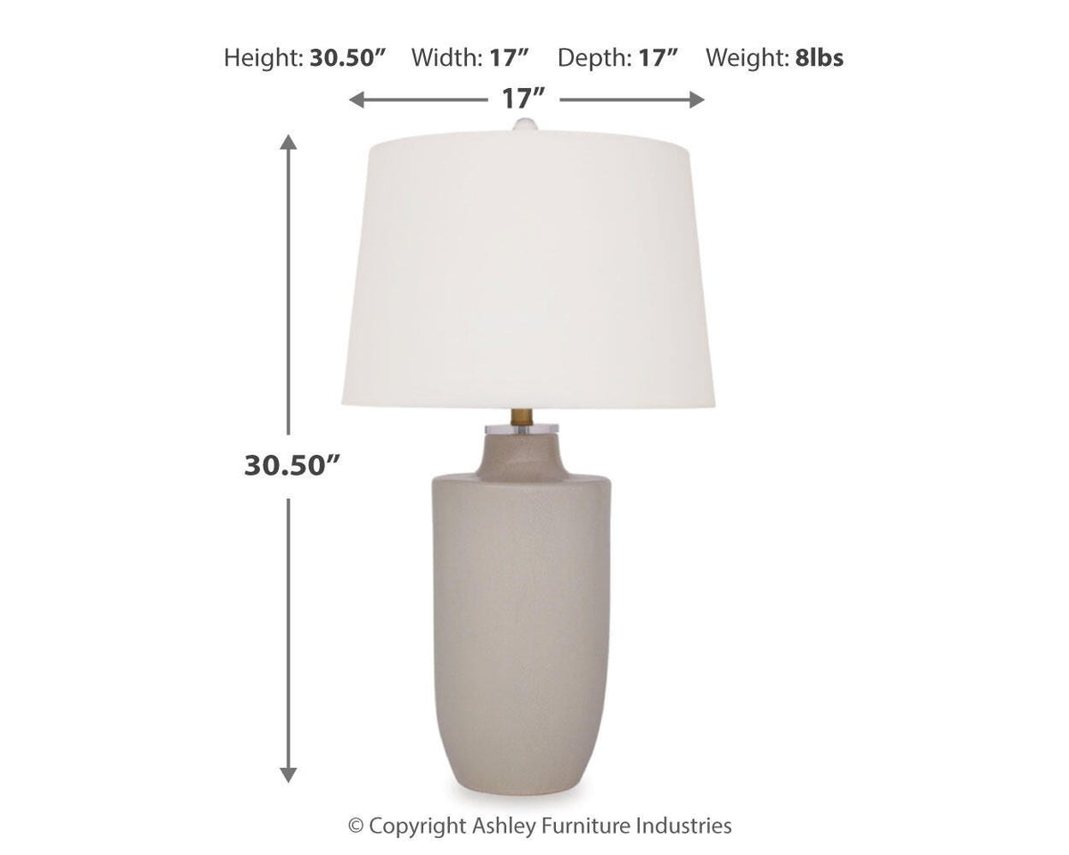 Cylener Ceramic Table Lamp (1/CN)