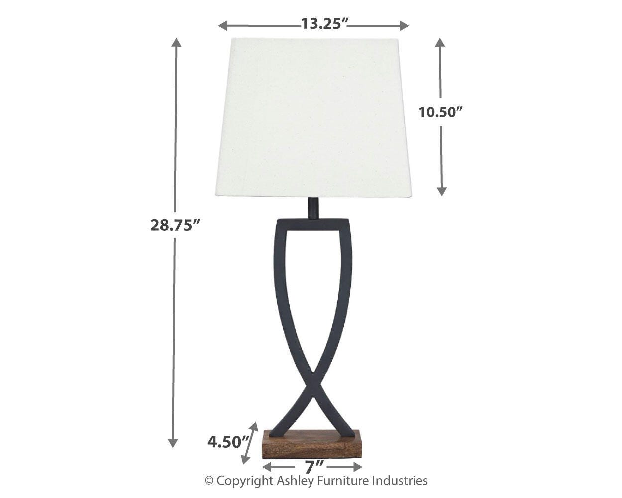 Makara Metal Table Lamp (Set of 2)