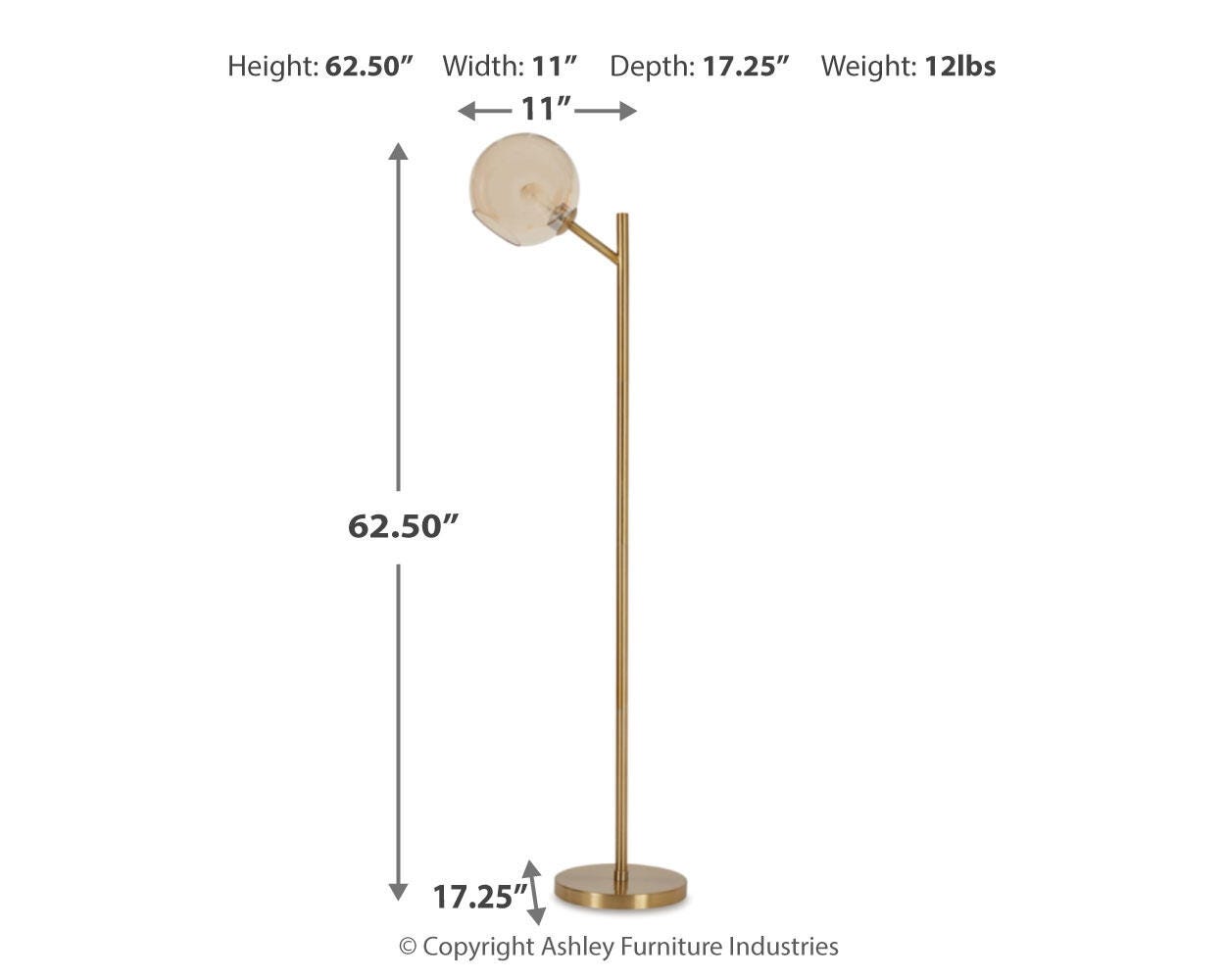 Abanson Metal Floor Lamp (1/CN)