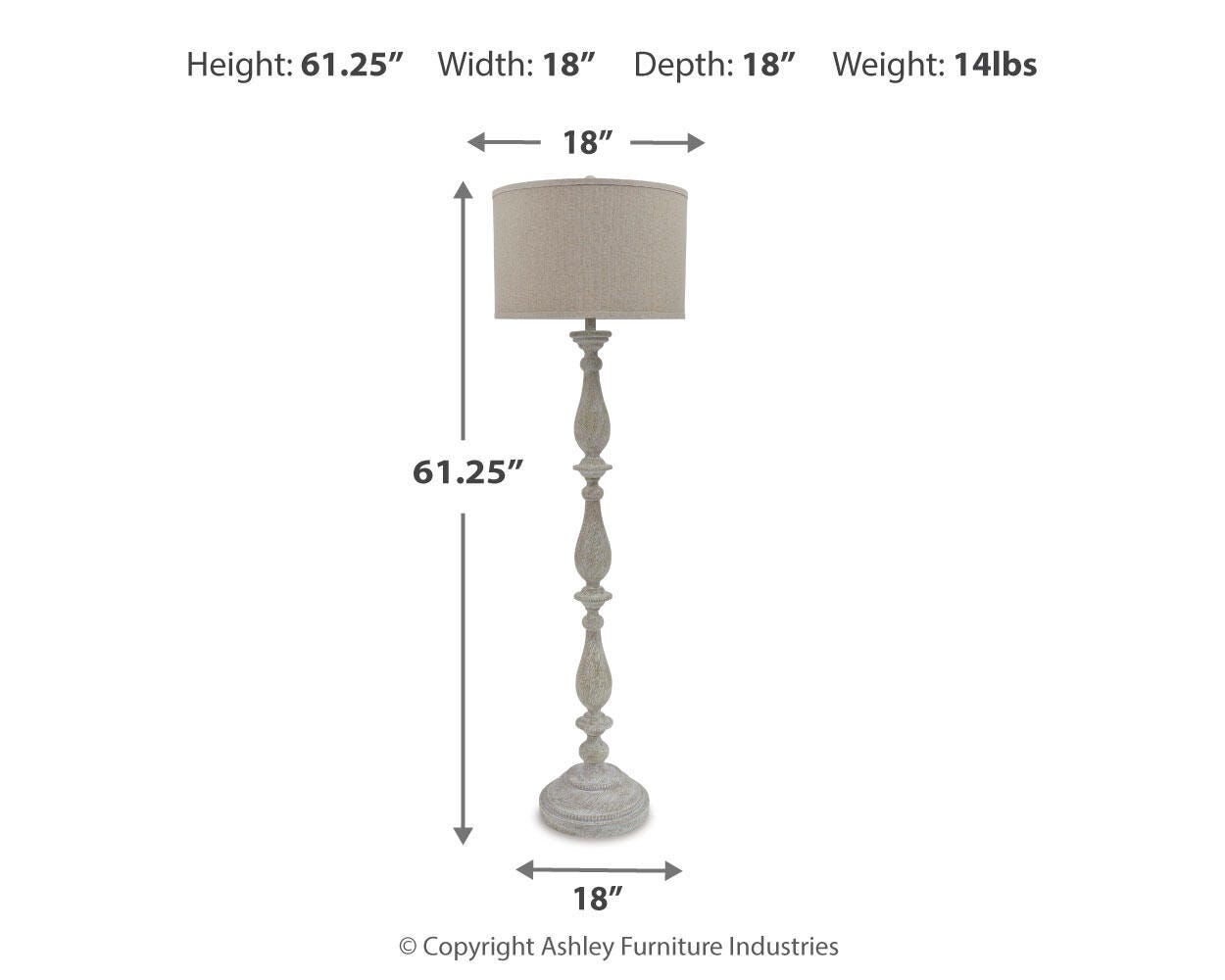 Bernadate Poly Floor Lamp (1/CN)
