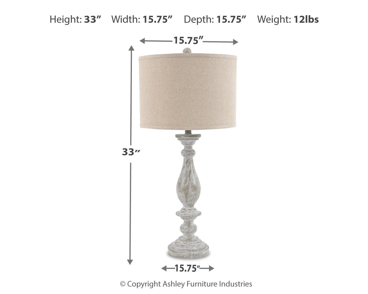 Bernadate Poly Table Lamp (Set of 2)
