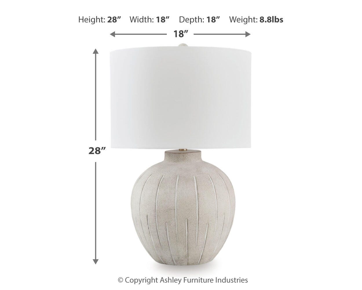 Calbert Poly Table Lamp (1/CN)