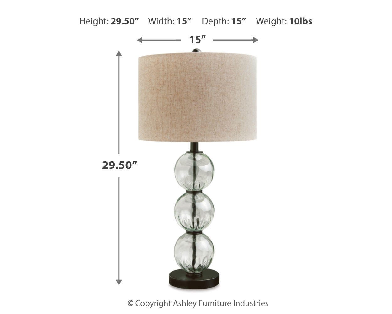 Airbal Glass Table Lamp (Set of 2)