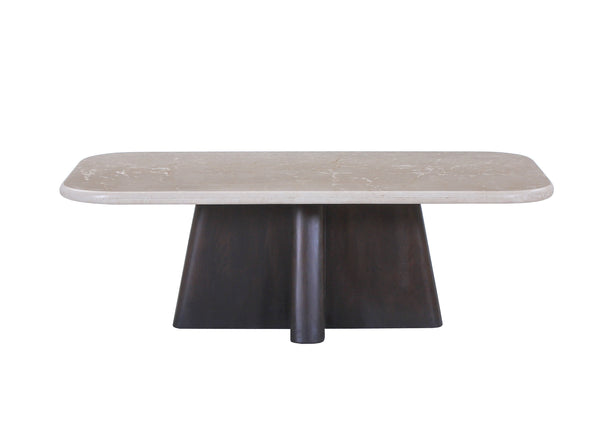 Jacory Rectangular Coffee Table with Bottocino Marble Top