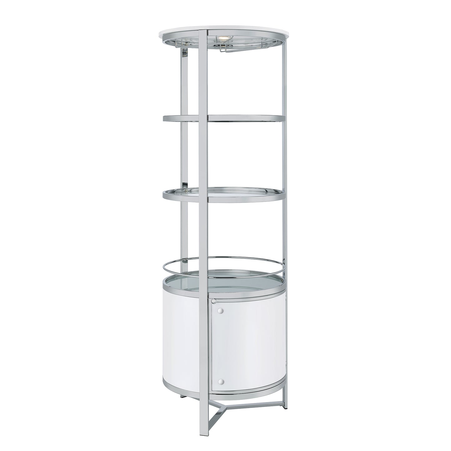 Lalia Wine Rack with LED in White
