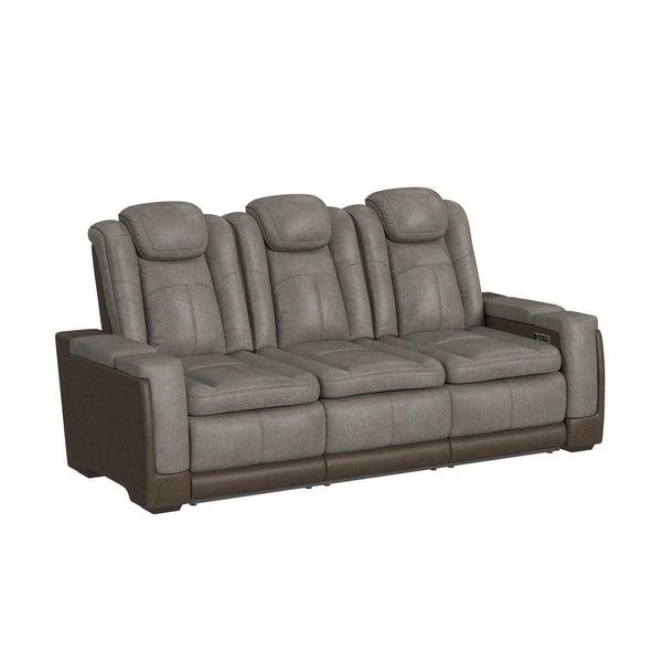 Lantana 2Pc Living Room Set In Rocky Grey/Brown-Sofa & Loveseat