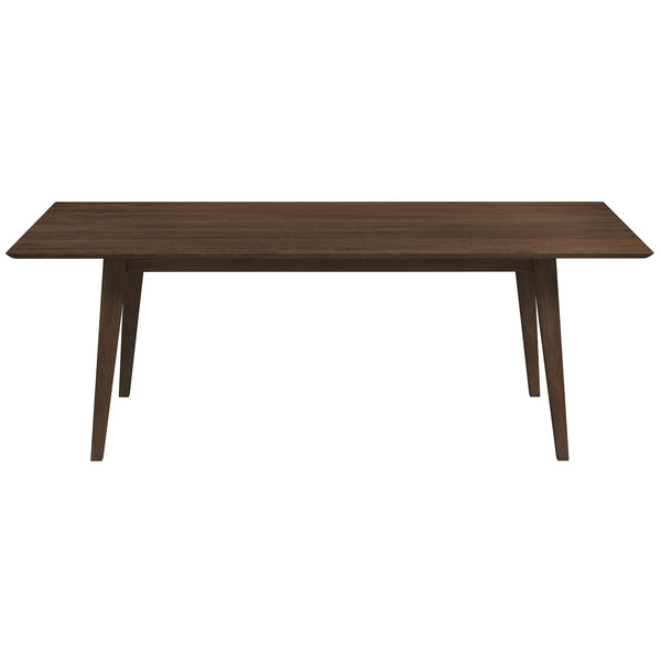 Mesa de comedor rectangular de madera maciza de estilo moderno Levi de 86