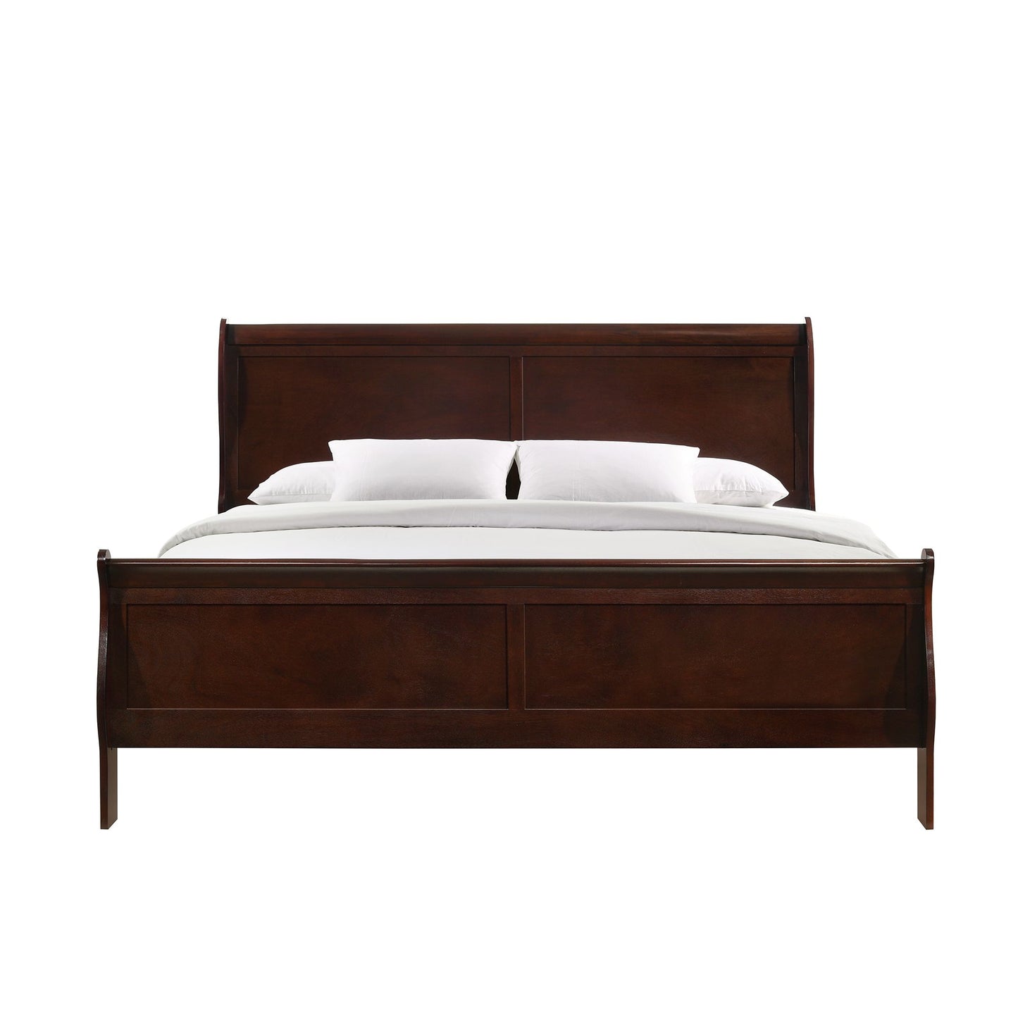 Louis Philippe King Panel Bed in Cherry